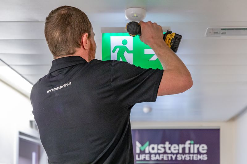 What is the role of emergency lighting in a Master Fire Prevention System?